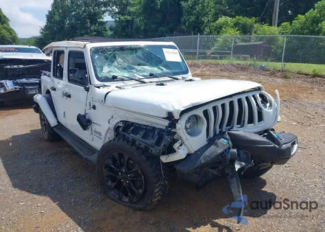 2022 Jeep Wrangler 4Xe Unlimited Sahara 4X4 z USA, uszkodzony, nr VIN 1C4JJXP67NW232281